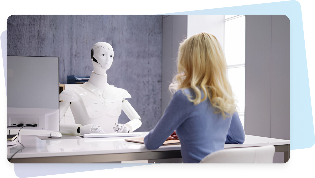AI-moderated interview interface